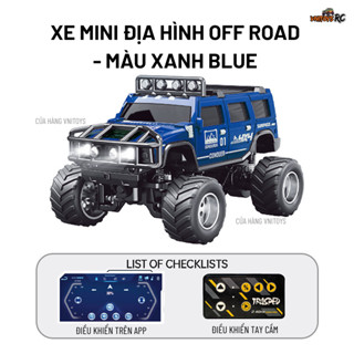  Xe Địa Hình Điều Khiển Từ Xa Mini 1 64 – Siêu Nhỏ Giảm Xóc Pin Sạc Đèn LED – Ô Tô RC Drift Leo Dốc 4WD Cho Bé Trai 