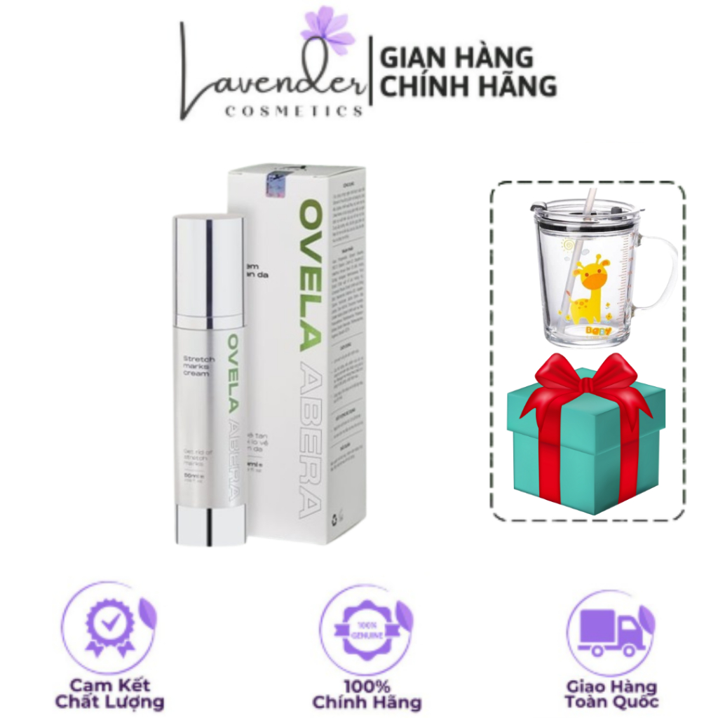 KEM RẠN DA OVELA ABERA 50ml - Giảm Rạn Da Mờ Thâm Rạn Da Nhanh Chóng