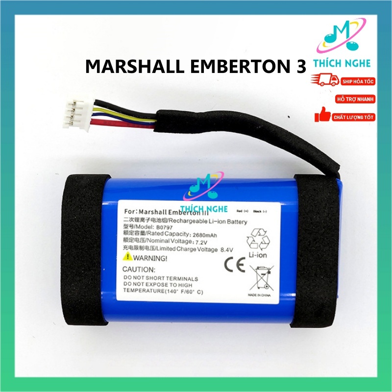 Battery Marshall Emberton 3 B0797 dùng thay thế cho loa bluetooth Marshall Emberton 3 B0797