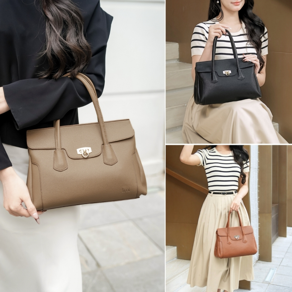 Túi xách nữ cầm tay LIMI (4 màu) tote da PU cao cấp thanh lịch đi làm đi chơi thời trang SELIN | BigBuy360 - bigbuy360.vn