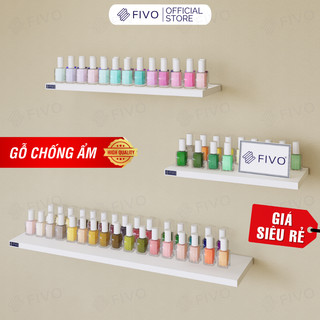  Kệ Sơn Nail Gỗ Treo Tường FB41 FIVO Decor Sơn Móng Tay Trưng Bày Sản Phẩm Spa Tặng Kèm Đầy Đủ Phụ Kiện Lắp Ráp 