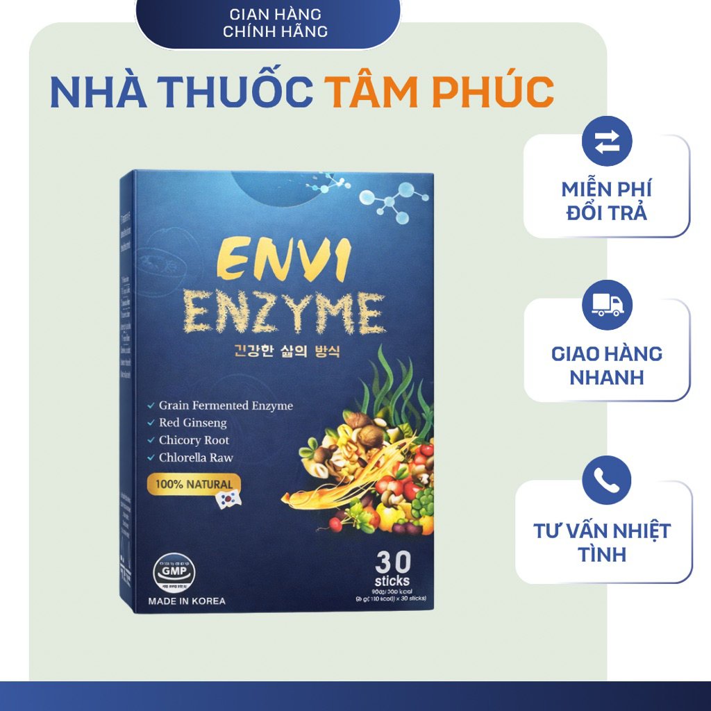 Envi Enzyme Hàn Quốc – Thanh Lọc Cơ Thể (Hộp 30 Gói)