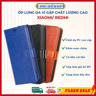 Ốp Lưng Bao Da Ví Lật XIAOMI REDMI. Hai Mặt Chất Lượng Cao Có Khóa Nam Châm, Có Đủ Mã Điện Thoại