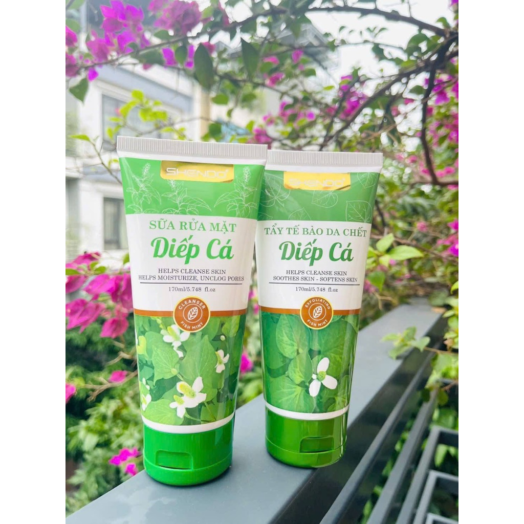 SỮA RỬA MẶT DIẾP CÁ SHENDO 170ML