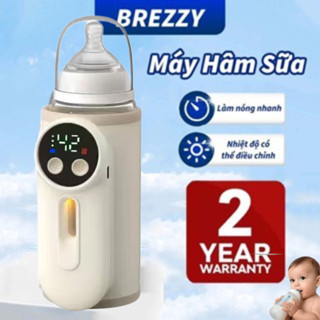  Brezzy Máy hâm sữa cầm tay mini không dây Chính Hãng sạc pin,Ủ Ấm Sữa,Nhiệt độ có thể điều chỉnh 
