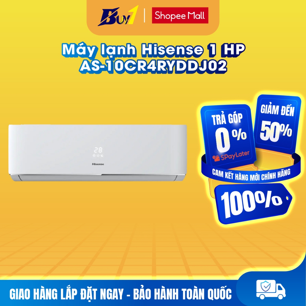 AS-10CR4RYDDJ02 - Máy lạnh Hisense 1 HP AS-10CR4RYDDJ02 - Hàng chính hãng