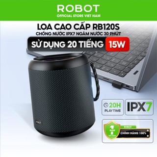 Loa Bluetooth ROBOT RB120S 15W Kháng Nước IPX7 Đèn Led RGB - Hỗ Trợ Kết Nối Thẻ Nhớ, AUX Tiện Lợi Âm Bass Mạnh