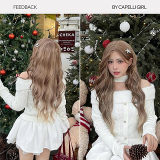 Tóc Giả Nguyên Đầu Dệt Kim CAPELLI Xoăn Sóng Mái Bay Hidden Light Aria Wig
