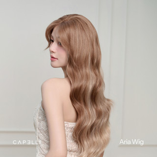 Tóc Giả Nguyên Đầu Dệt Kim CAPELLI Xoăn Sóng Mái Bay Hidden Light Aria Wig