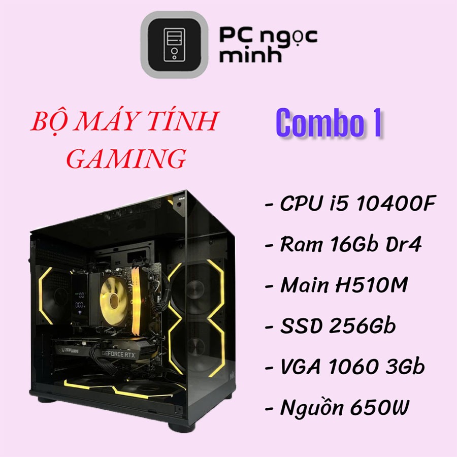 PC Gaming Giá Rẻ, Pc Gaming i5 10400f / ram 16G