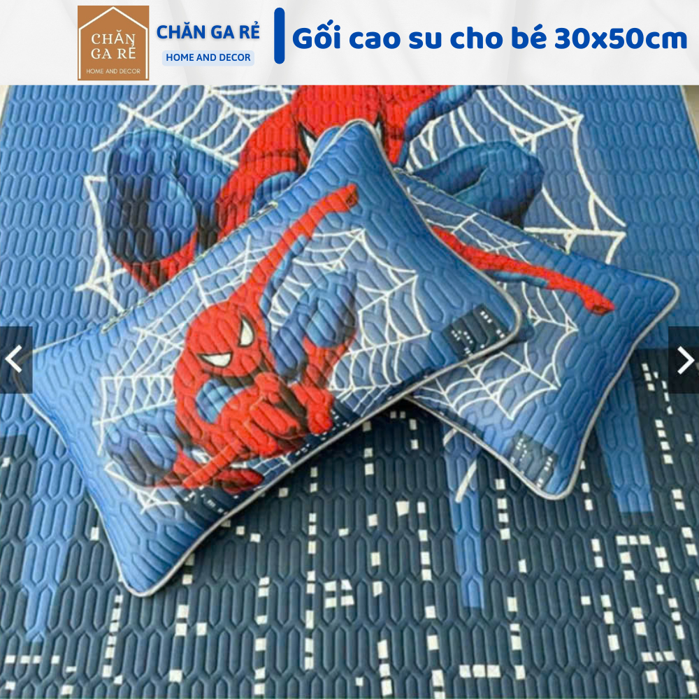 Gối cho bé đi học điều hòa thoáng mát_ Loại 1_gối trẻ em chất liệu vỏ gối tencel ruột bông gòn cao cấp kích thước 30x50