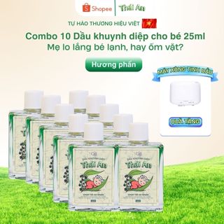  Combo 10 Dầu Khuynh Diệp Thái An Hương Phấn Thơm Hương Hoa Cho Bé 