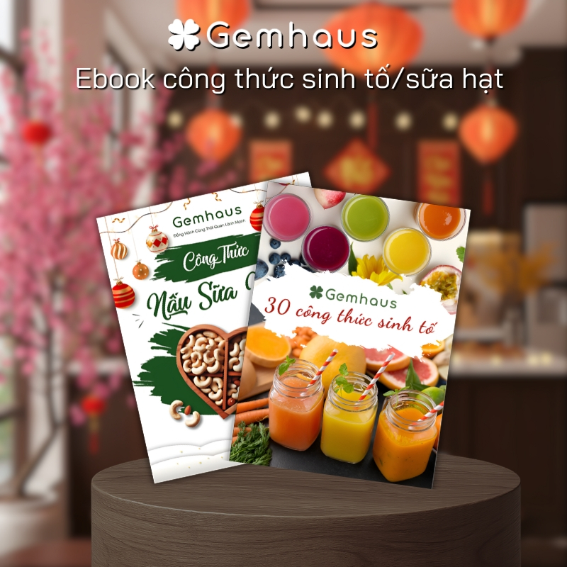 [FILE MỀM PDF] Công thức sinh tố & sữa hạt ngon dinh dưỡng Gemhaus