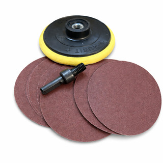  Đế Mài Chà Nhám Dán 10cm  1tấc  - nhám dán gắn máy mài máy khoan 