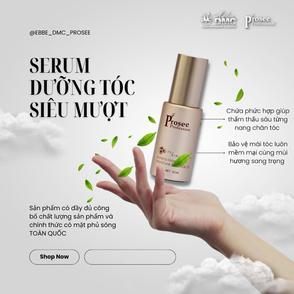 Tinh Dầu Dưỡng Tóc Leo Prosee Morocco Hair Care Oil 45ml