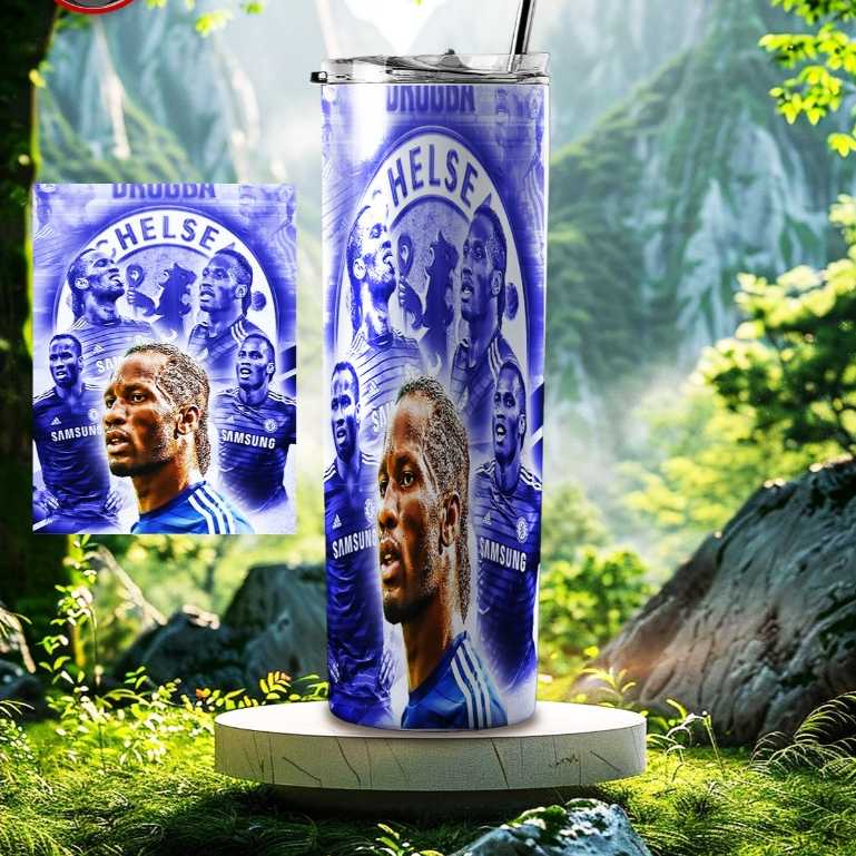 LY GIỮ NHIỆT CAO CẤP IN HÌNH DIDIER DROGBA