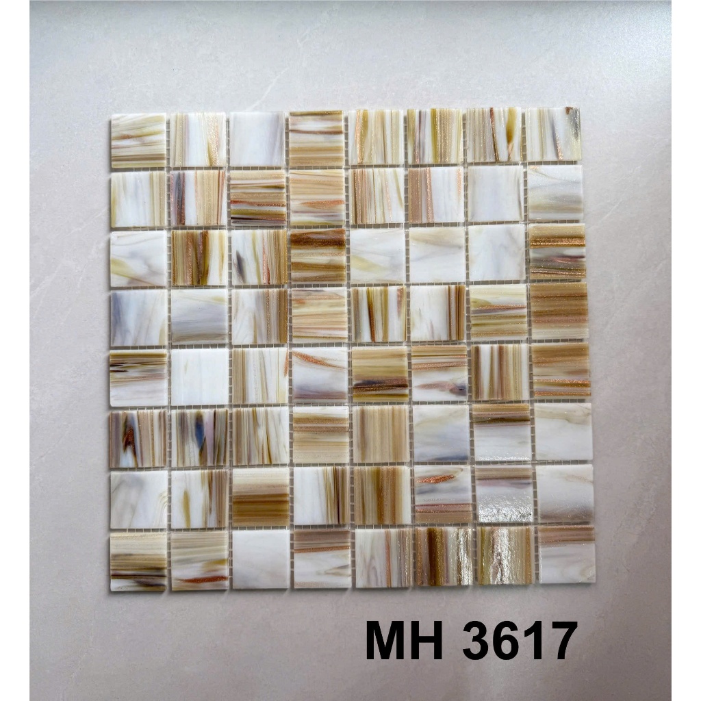 Gạch mosaic xà cừ kt 30x30cm- Gạch mosaic dán tường bếp,phòng khách,derco quán cafe...(Kho SG)