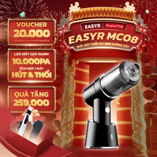 Máy Hút Thổi Bụi MC08 Cầm Tay Không Dây Mini EASYR Lực Hút Cực Mạnh 10000Pa Công Suất 120W 
