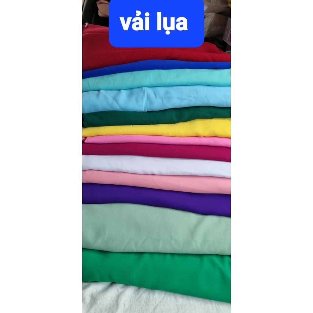vải lụa silk co dãn may áo dài,đầm