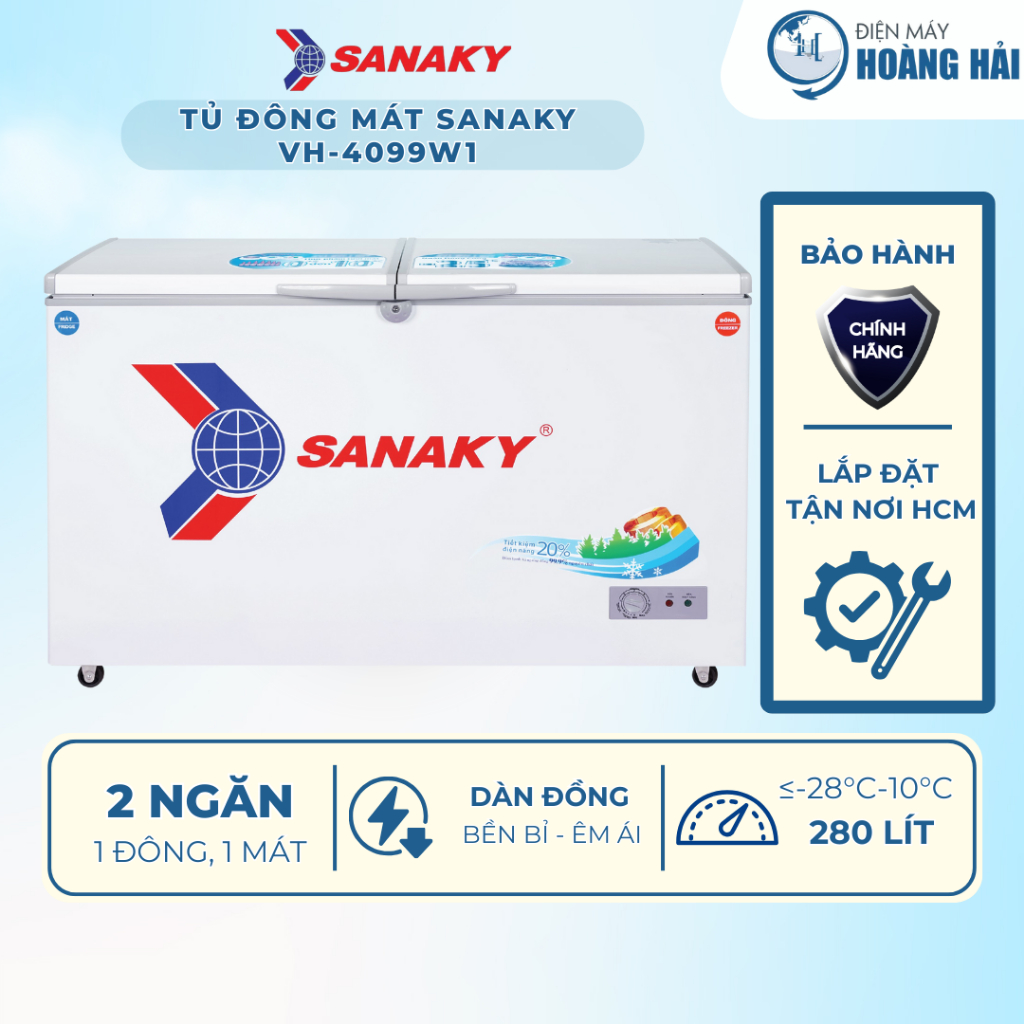 VH4099W1 | Tủ đông Sanaky VH4099W1 - Hàng chính hãng