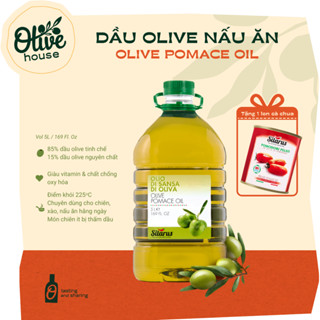  Dầu Olive POMACE 5 Lít dùng chiên rán nấu ăn giảm chất béo có hại - hiệu Silarus nhập khẩu từ Ý 