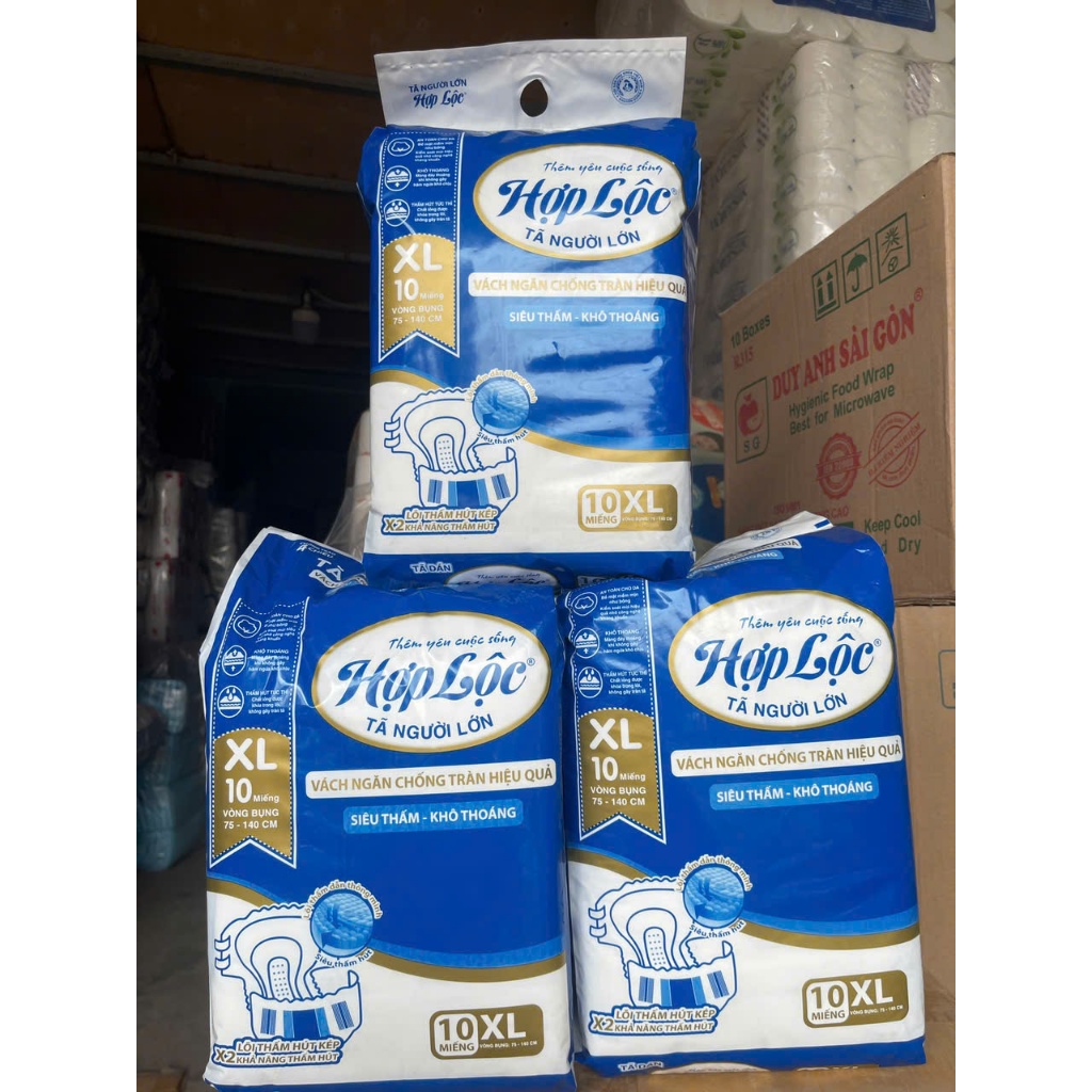 [HN] COMBO 50 miếng bỉm  người già Hợp Lộc size M/L/XL , Bỉm Người già, Bỉm Hợp Lộc, Tã Phú Đạt