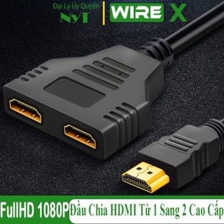 Thiết Bị Chuyển Đổi 1 Đầu Đực HDMI Sang 2 HDMI Cái Hỗ Trợ Độ Phân Giải FulHD 1080P Cao Cấp N128