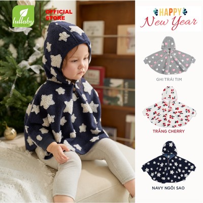 LULLABY - NH586M - Áo choàng có mũ Len hoạ tiết