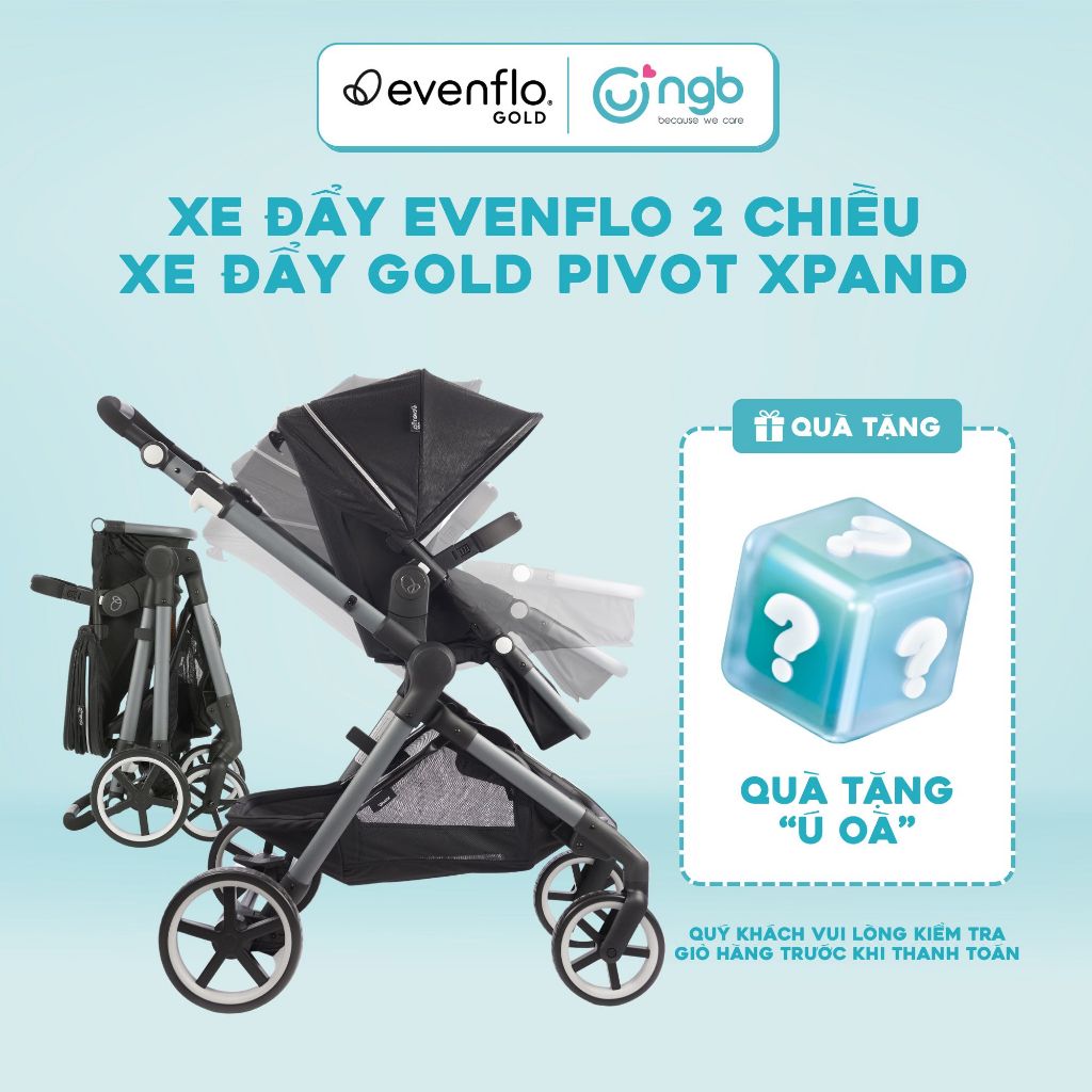 Xe đẩy 2 chiều cao cấp Evenflo GOLD Pivot Xpand