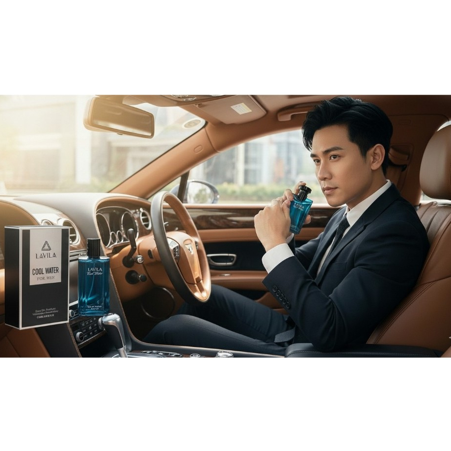 Lavila Cool Water 100ml - Nước Hoa Nam Mùi Hương Biển Mát Lạnh & Tươi Mới Cho Người Việt - EDP Lâu 8