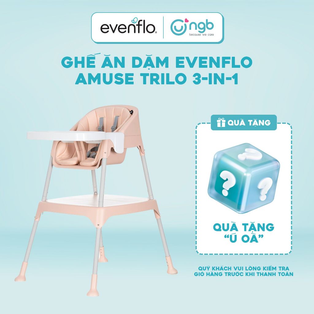 Ghế ăn dặm Evenflo Amuse Trilo 3-in-1