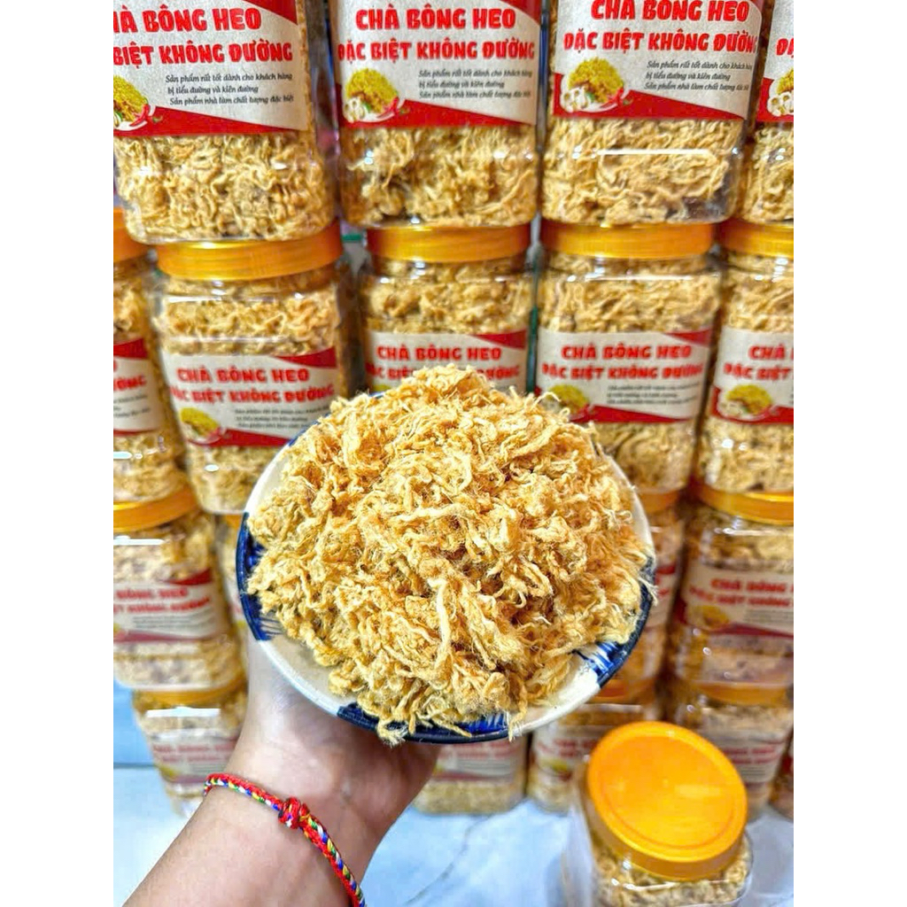 250gr. CHÀ BÔNG HEO ĐẶC BIỆT – KHÔNG ĐƯỜNG [An toàn cho người tiểu đường & người ăn kiêng]