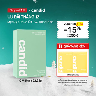  Mặt Nạ Dưỡng Ẩm Da - Candid Hyaluronic B5 Water Gel Mask  Hộp x 10 Miếng  