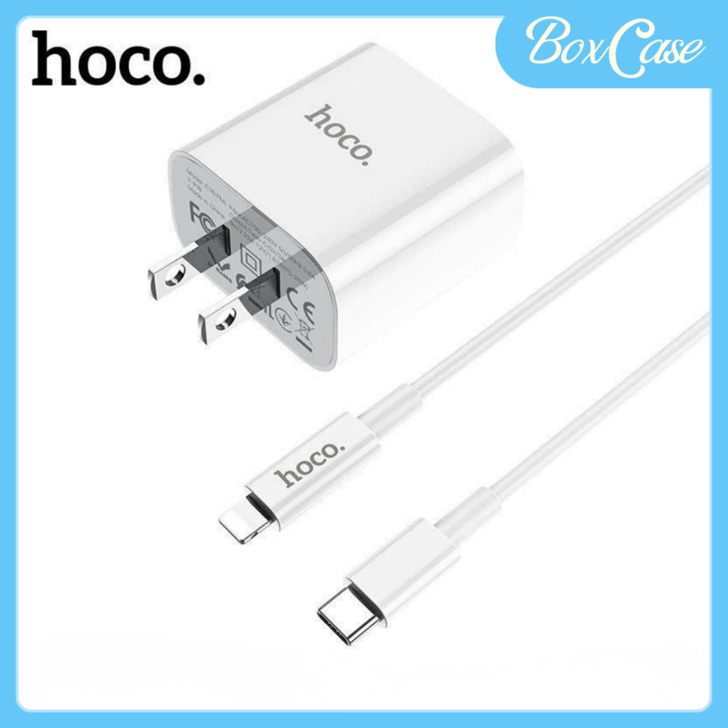 Bộ Sạc Nhanh PD 20W Hoco C76 Plus/ C76A Plus, Bản Nâng Cấp, Tương Thích Nhiều Dòng Điện Thoại