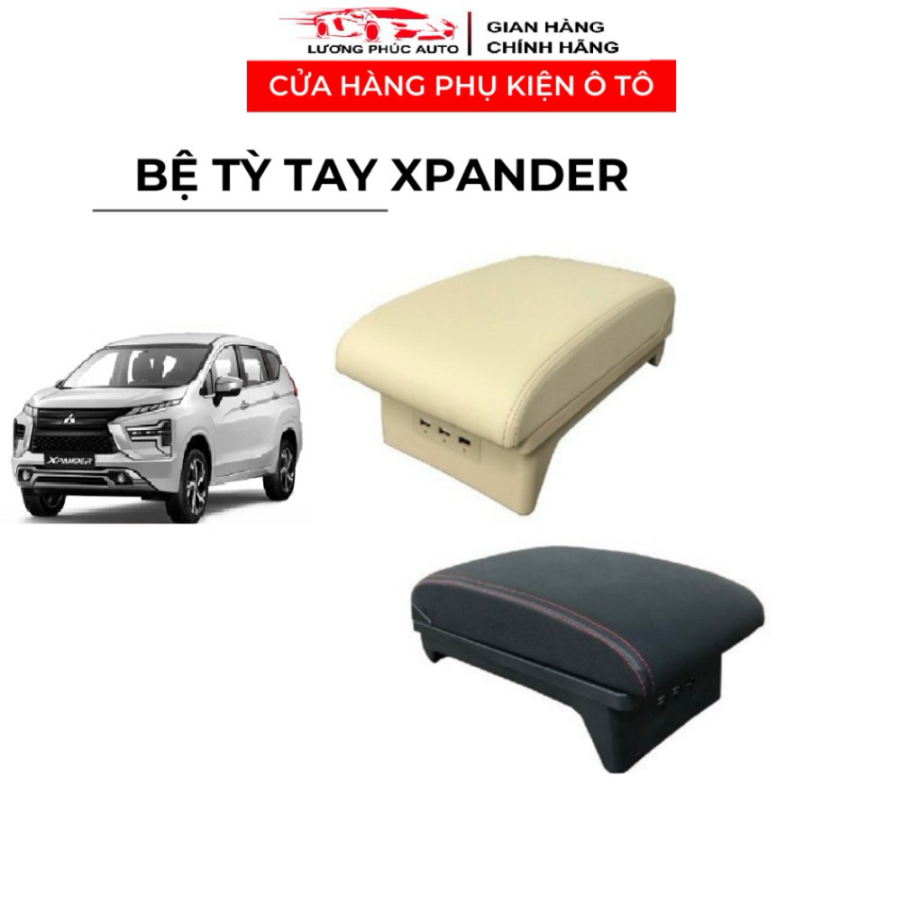 Bệ Tỳ Tay, Mitsubishi  Xpander Mẫu Mới,Bệ Thấp Tiện Lợi Tích Hợp 3 Cổng USB