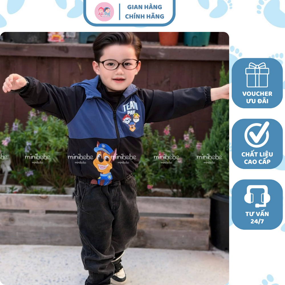 [À ƠI SHOP] T86- áo khoác gió chó team paw- a106.270