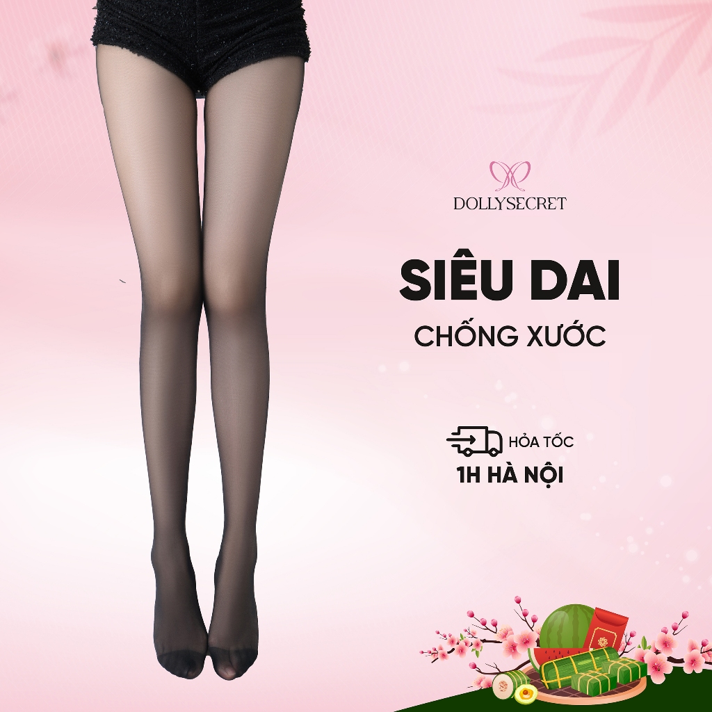 Quần Tất Siêu Dai Chống Xước DOLLY SECRET Quần Tất Che Khuyết Điểm Chân Che Bụng Dưới Nâng Mông Cao 