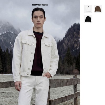 [N] Áo Khoác Relaxed Denim Cấn Rách Denim Mộc Thoải Mái Phóng Khoáng Đường Phố, AK0088 SOME HOW STORE