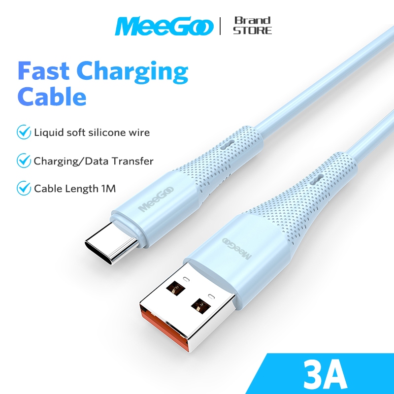  Dây Cáp Sạc Type C Mirco LN Sạc Nhanh 65W MeeGoo Cho Samsung XiaoMi Oppo Phone 12 14 15 16 17 