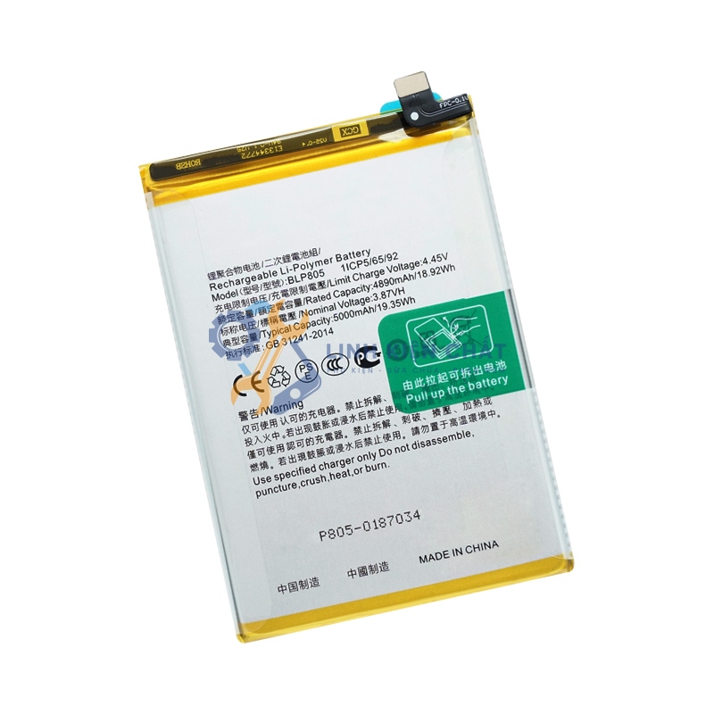 Pin cho Oppo A53s 5G CPH2321 (BLP805) 5000mAh Zin - Hàng Linh Kiện