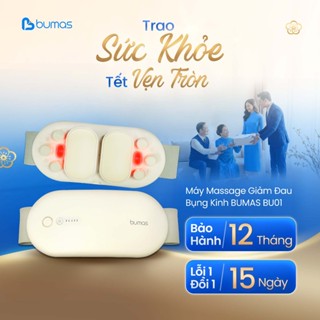  Máy Massage Chườm Ấm Giảm Đau Bụng Kinh BUMAS BU01 - Hỗ Trợ Chống Lão Hóa Sau Sinh- Quà Tặng Bạn Gái 