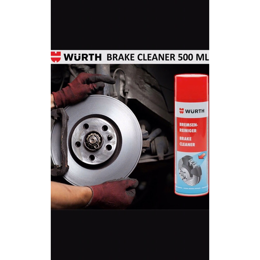 CHAI XỊT VỆ SINH ĐĨA PHANH ÔTÔ WURTH BRAKE CLEANER 500ml