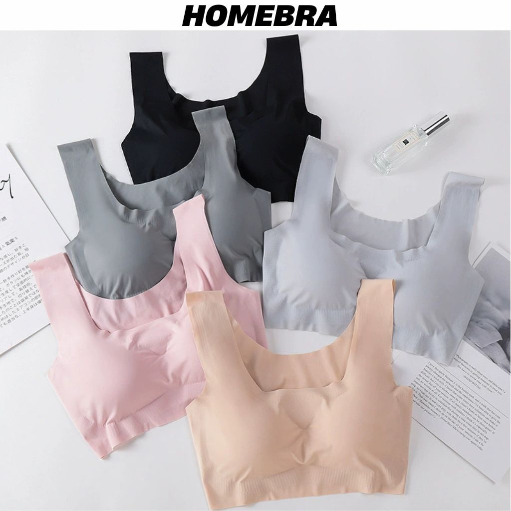 Áo lót bra nữ học sinh chất su không gọng đệm mút mỏng, Áo ngực nữ thể thao mềm mại thoáng mát A5262