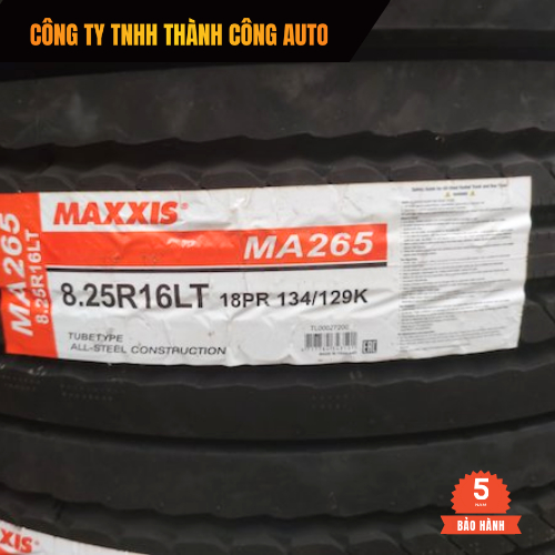 [BỘ] Lốp 8.25R16 MAXXIS gai xuôi MA265 18PR - Lốp xe tải 825R16 - Lốp 825R16 chính hãng