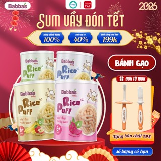  Bánh Gạo Ăn Dặm Babba's Cho Bé Từ 6 Tháng Tuổi Nhiều Vị An Toàn Cho Bé 