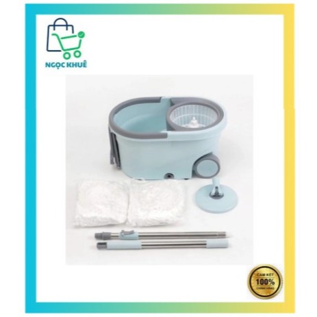 Bộ cây lau nhà xoay SWEEPY gồm thùng giặt, cây lau và 2 bông lau - 7L - Màu xanh ETM971