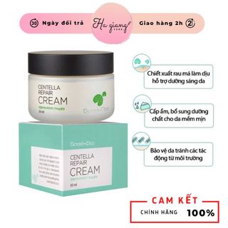  Kem dưỡng ẩm phục hồi rau má GoodnDoc Centella Repair Cream giúp trắng sáng và phục hồi sau tổn thương 50ml 