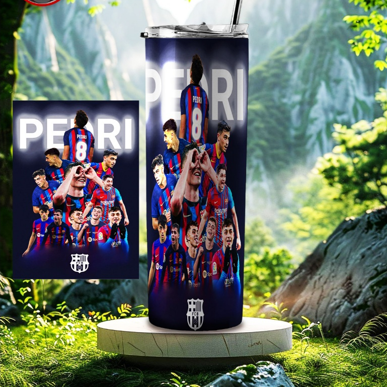 LY GIỮ NHIỆT CAO CẤP IN HÌNH PEDRI GONZÁLEZ MẪU 1