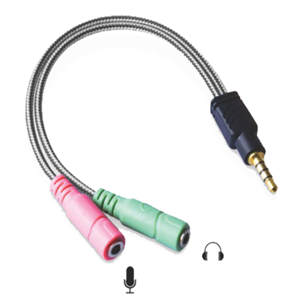 Jack gộp mic và audio (đầu 3.5mm) | Audio & Mic Splitter Phụ Kiện Nghe Nhạc