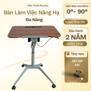  Bàn làm việc thông minh nâng hạ chiều cao mặt nghiêng ,bàn học bàn di động xoay 360 độ cao cấp 